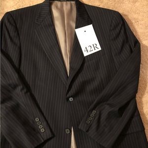 Men’s Hart Schaffner Marx Navy Suit, 42R